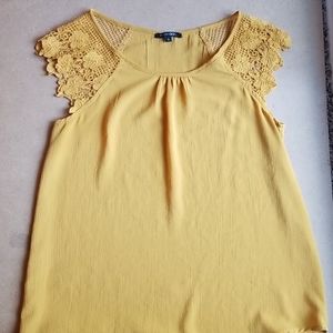 Papermoon mustard blouse